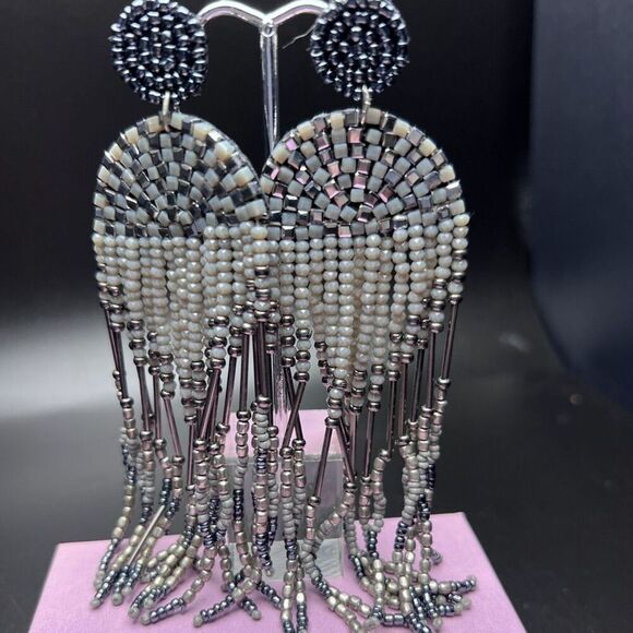 Boho Fringe Earrings - Picture 1 of 5